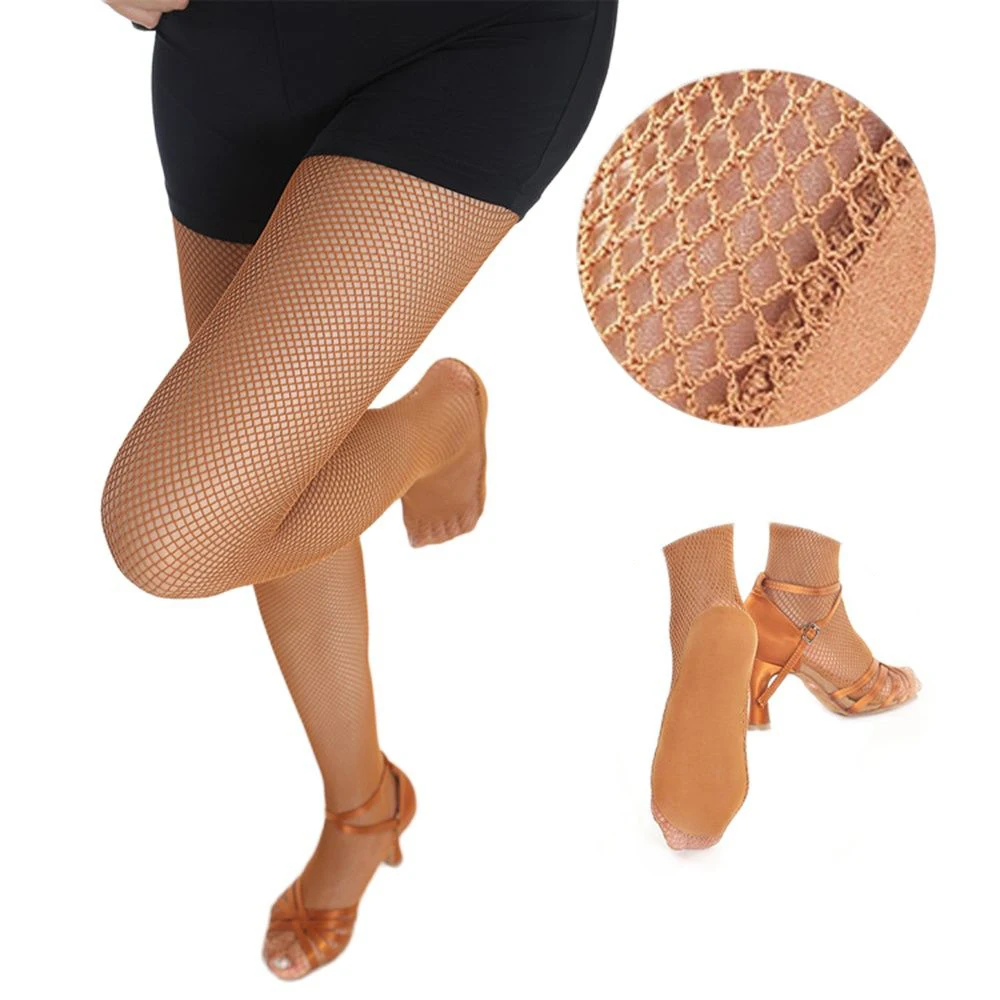 6 piece Hard network professional Latin fishnet stockings tights for Latin dance fishnet stockings accessories Latin stocking