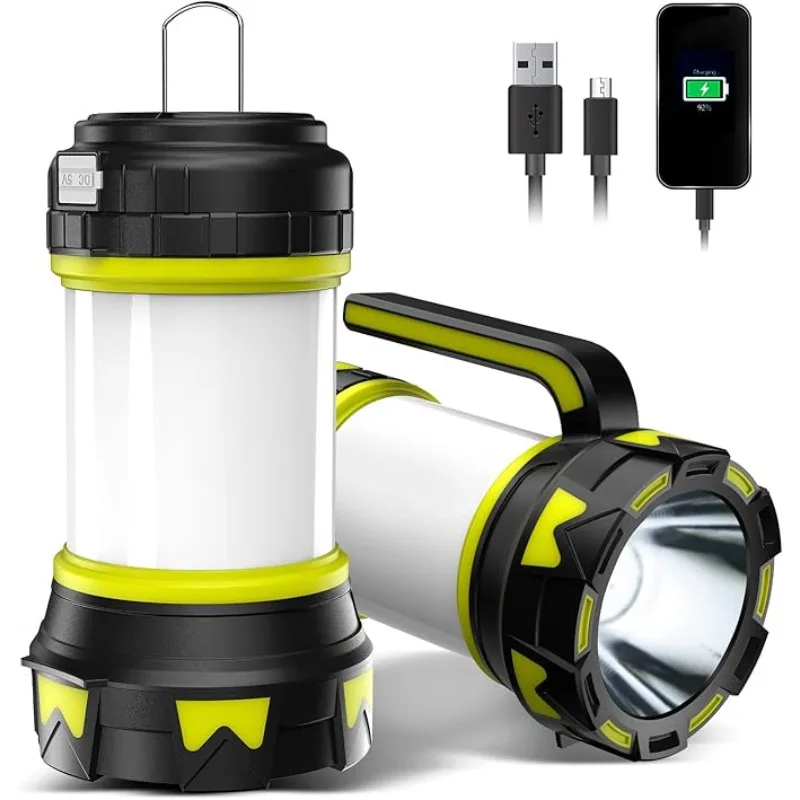 

3IN1 Flashlights Camping Lantern,6 Modes LED Bright Flashlight 3000mAh Battery,IPX4,Power Bank,Emergency Flashlight Lantern