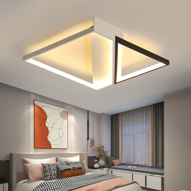 

Светильник для спальни. Простой современный светодиодный потолочный светильник. Атмосферное освещение для гостиной. Комбинированная световая комбинация 2023 года. Комплект для всего дома.
