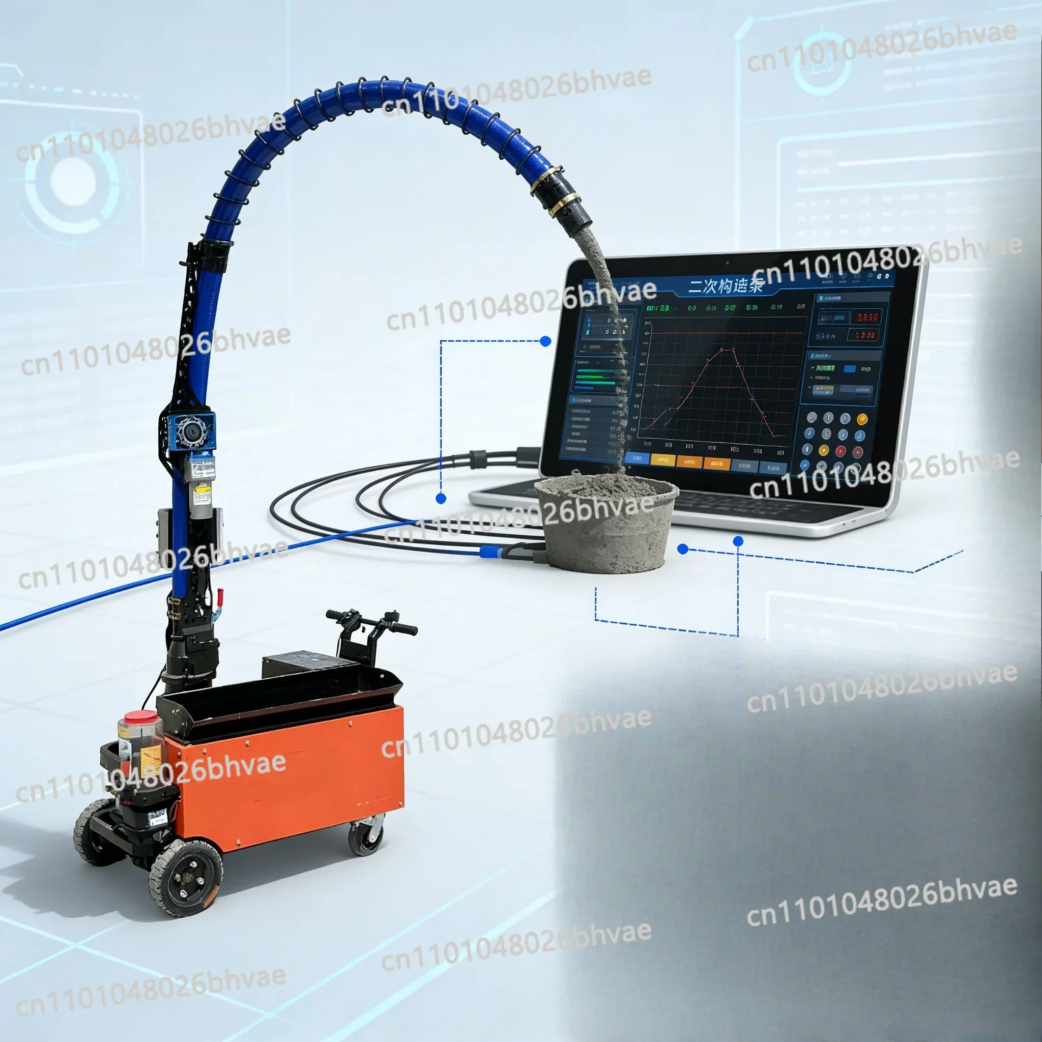 Versatile Concrete Transfer Pump for Grouting & Structural Filling Customizable
