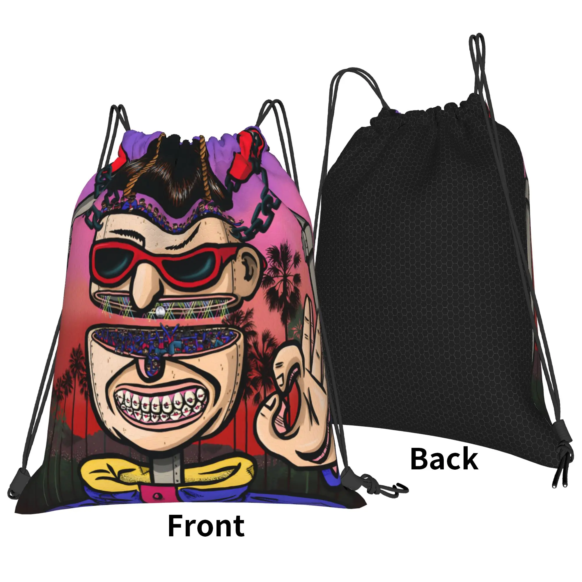 Oliver tree Backpack  Waterproof Men Travel Design Sackpack String Bags