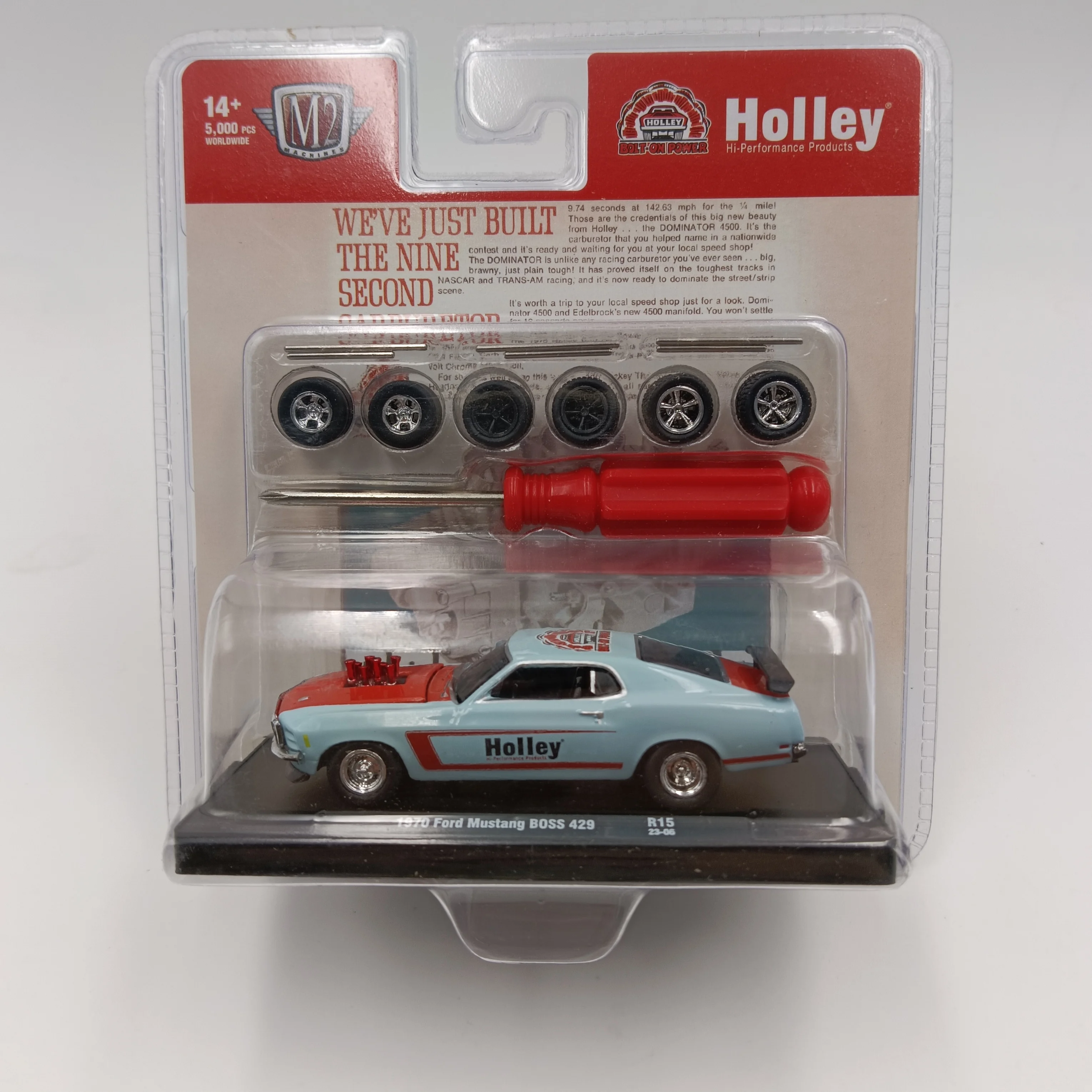 M2 Machines 1:64 1970 FORD MUSTANG 429 alloy model  kids gifts