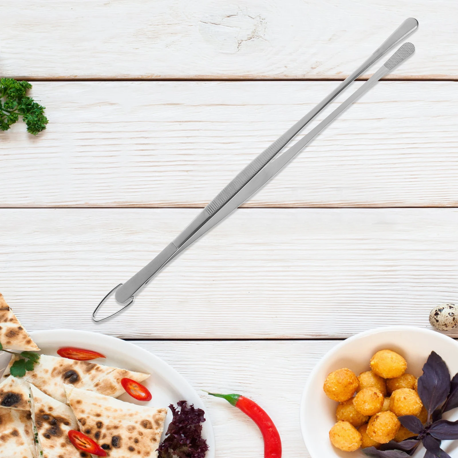 

Practical Stainless Steel Tweezer Tongs For Catering Businesses And Home Kitchens Tools