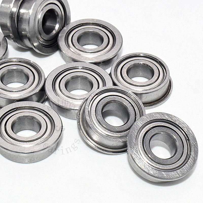 MF125ZZ محامل شفة معدنية مختومة من الكروم الصلب 10 قطعة 5*12*(13.6)*4(مم)