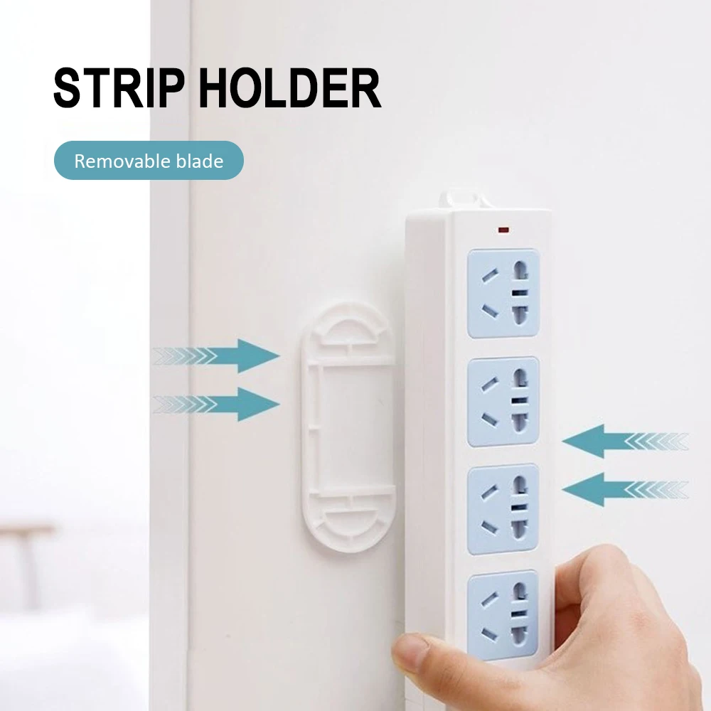 Wall Mounted Socket Fixer  Remote Control Router Holder Cable Wire Organizer Desk Set Desk Accessories Office Supplies