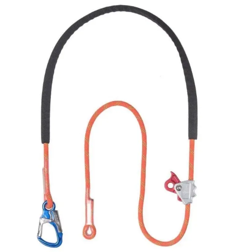 For Adjustable 12mm Safety Flat Belt Positioning Strap, Electrician Fall Protection Lanyard Construction Safety Equipment