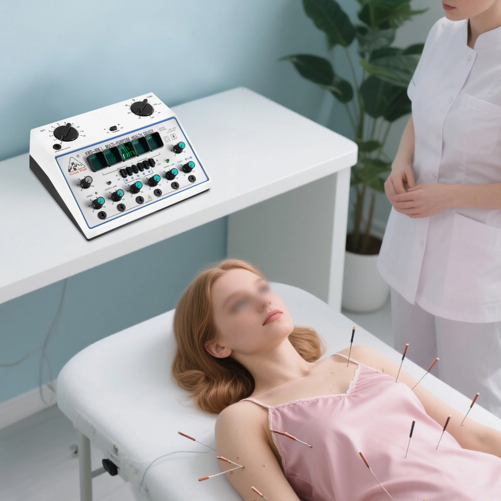 Professionelles TENS EMS-Therapiegerät zur Linderung von Muskelschmerzen, tragbares elektrisches Akupunkturmassagegerät mit Elektrodenpads für den Heimgebrauch