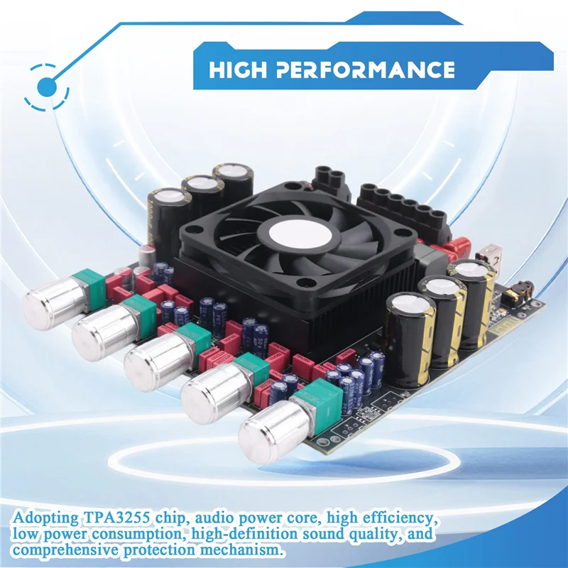 A29F-TPA3255 Scheda amplificatore digitale stereo Chip Tpa3255 importato per subwoofer a 2.1 canali 300Wx 2+ 600W