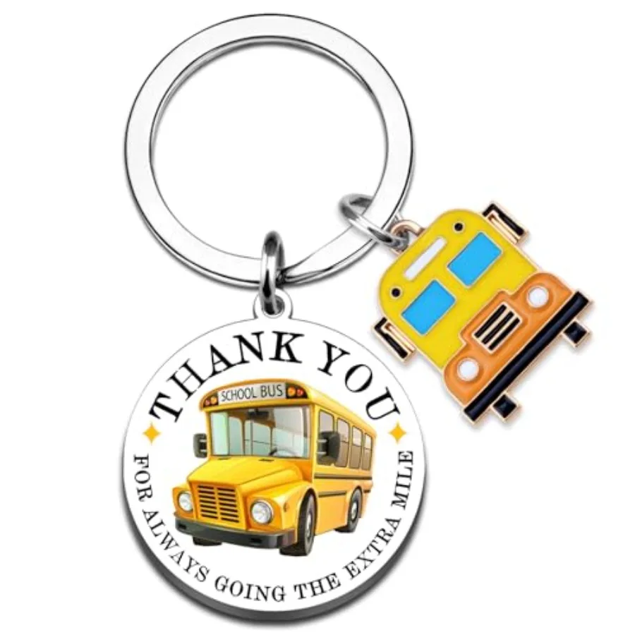

Bus Driver Appreciation Gifts for Women Men Bus Driver Gifts Thank You Keychain Gift for School Drivers Retirement Back to Scho
