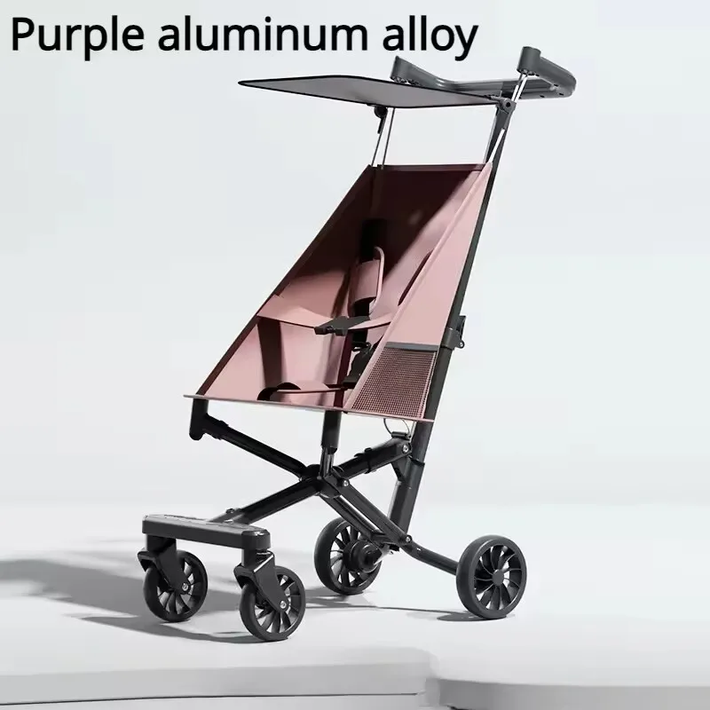 عربة أطفال خفيفة الوزن بعجلات ناعمة سهلة الطي بيد واحدة للأطفال الصغار عربة أطفال خفيفة الوزن وصغيرة الحجم مع مظلة
