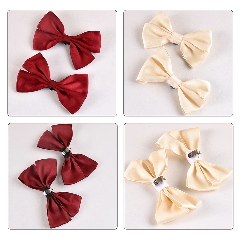 1Pair Bow Shoe Clip Wedding Shoes High Heel Decoration Women Bride Charm Shoe Buckle Decor Clips Shoes Accessories