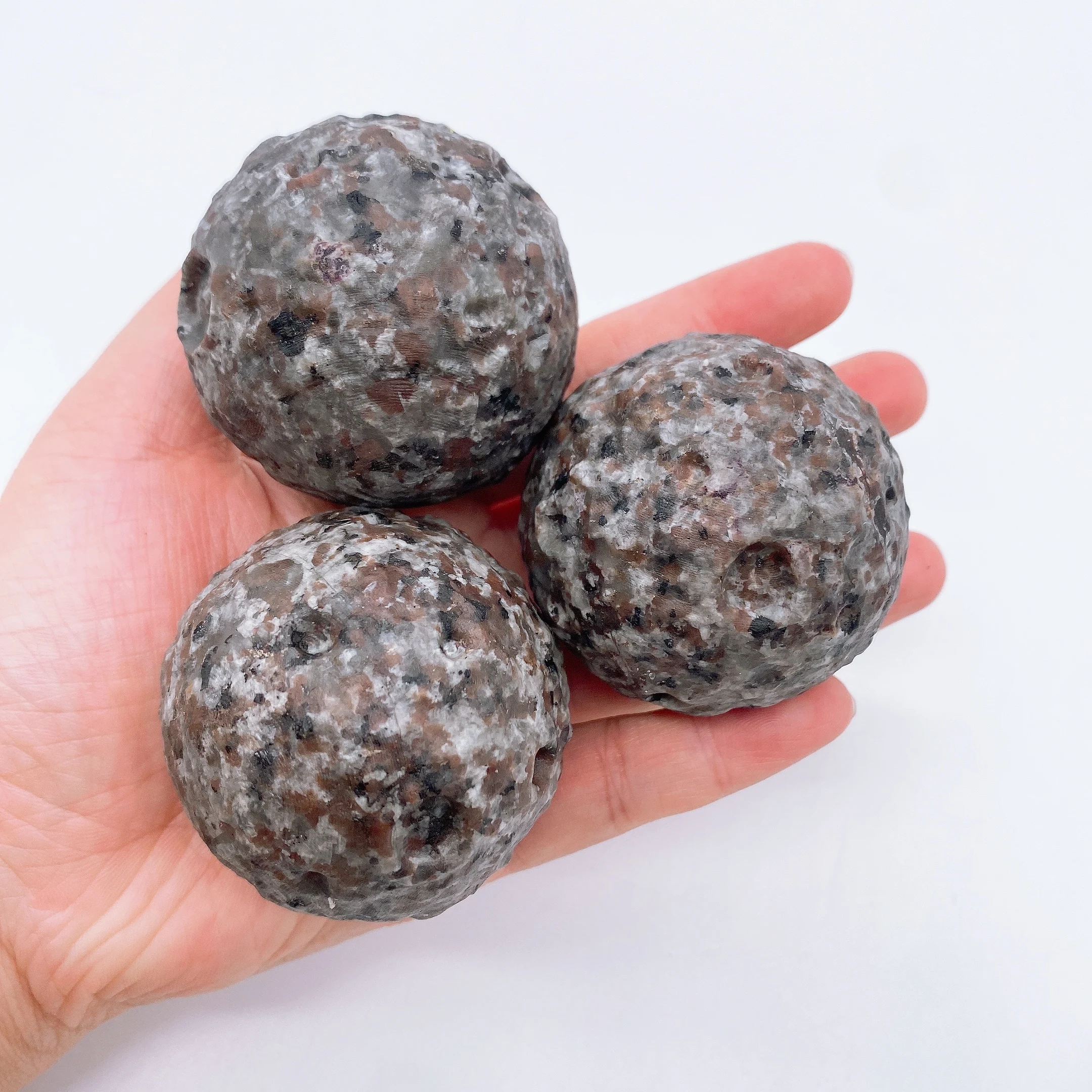 50-55mm Yooperlite Moon Sphere Natural Crystal Flame Stones Fluoresce Sodalite Ball Energy Healing Spiritual Home Decor Gift