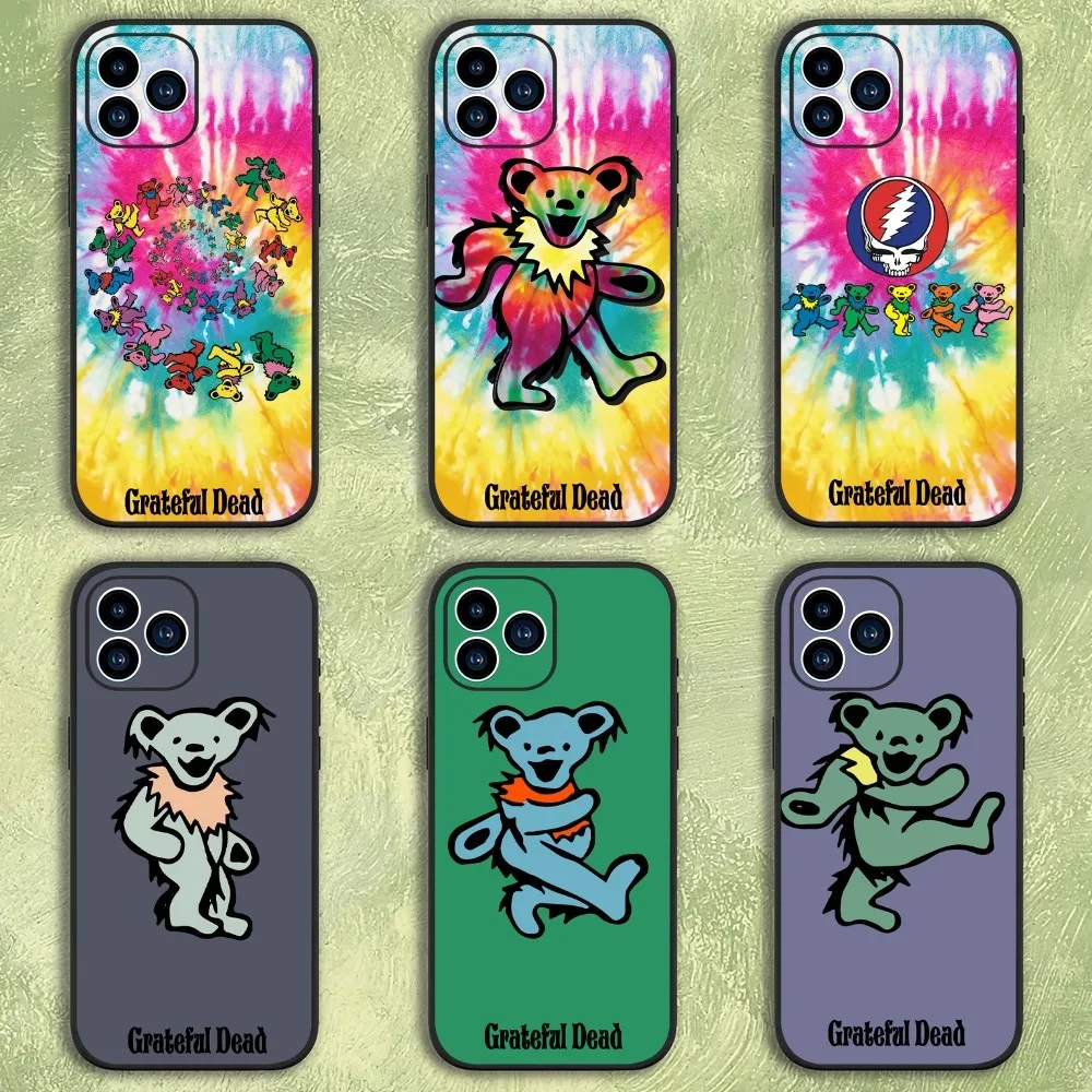 Grateful Dead Bance Bear Phone Case For Samsung Galaxy S22 S23 Ultra S21 S20 FE Plus Note 20 Soft Cover