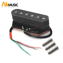 TL Humbucker Bridge Pickup Dual Layer Dual Coil Alnico 5 Pickup 6 String Open Styple Fiber Bobbin Magnet Black