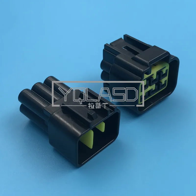 1 Set 6 Way FW-C-6M-B FW-C-6F-B Auto AC Assembly Window Lifter Harness Connector High-voltage Ignition Coil Plug For Ford Mondeo