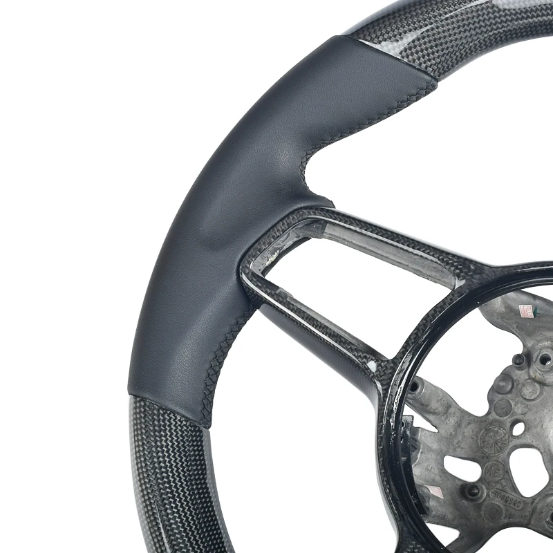 Upgrade Setir Mobil ZJZ Pors-che Serat Karbon untuk Porsche Panamera Macan Cayenne 918 911 718 970 971 958