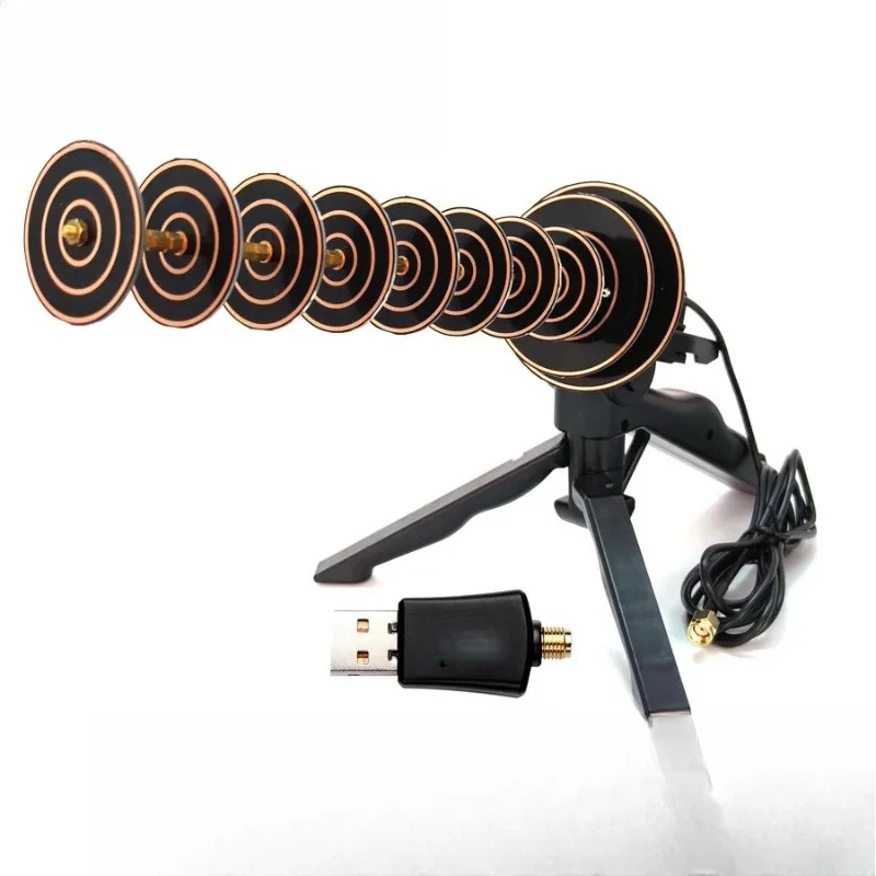 

2.4G Wi-Fi антенна Yagi с высоким коэффициентом усиления, усилитель беспроводного сигнала дальнего действия, стабильный усилитель сети для ноутбуков, настольных ПК и сетевых адаптеров