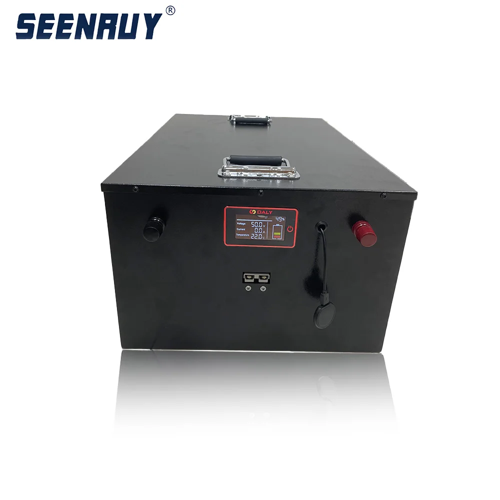 SEENRUY-Batería de titanato de litio LTO 22S, Sistema Solar para motocicleta, triciclo y Scooter, 2,4 V, 52v, 80Ah