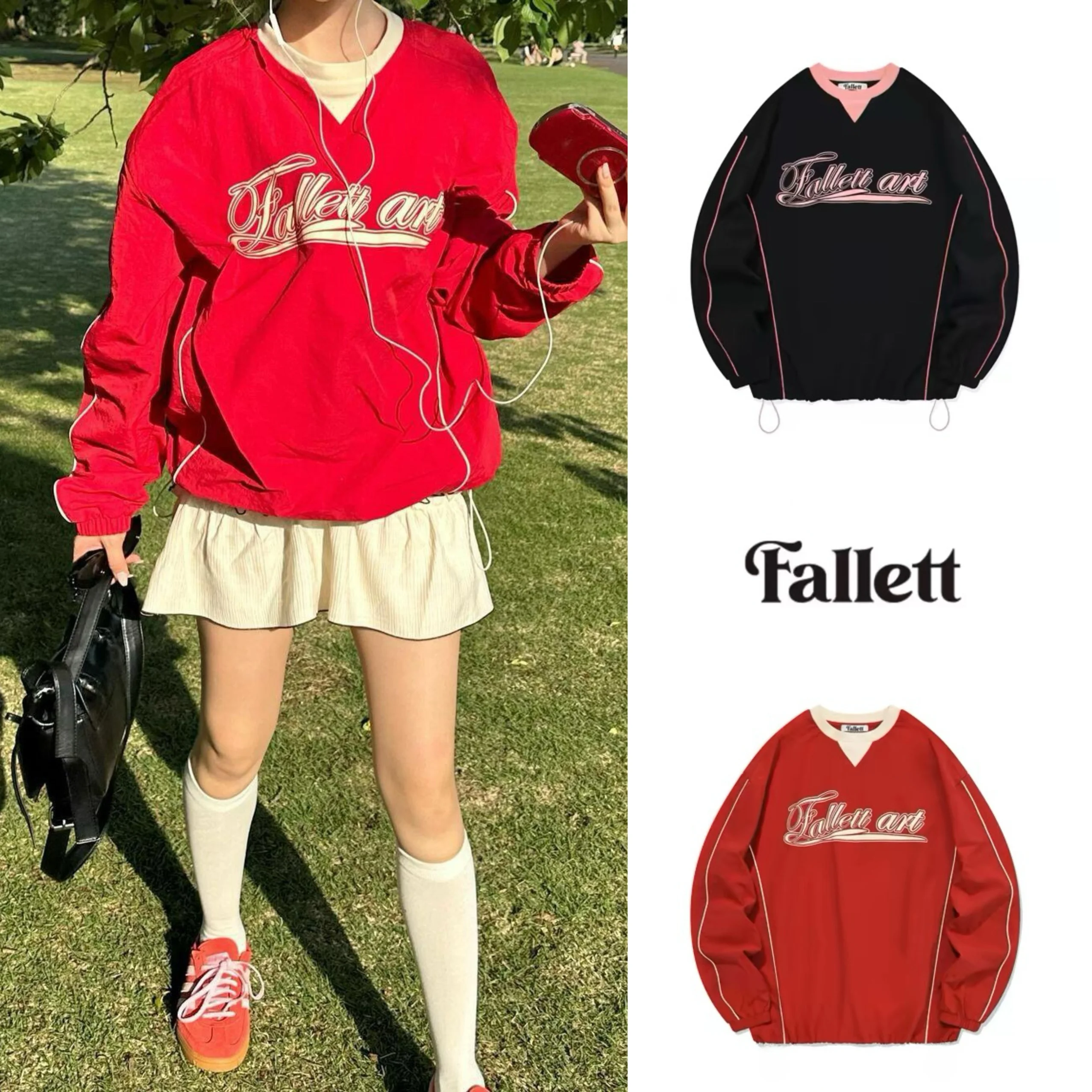 Felpa con cappuccio con stampa di lettere American Street Sle oversize allentata Felpa da donna Autunno Faion Casual rotonda Ne Long Sve