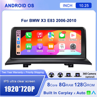 10.25 Inch For BMW X3 E83 2006-2010 Car Player Multimedia Original GPS Navigation Wifi Bluetooth Android Auto Carplay