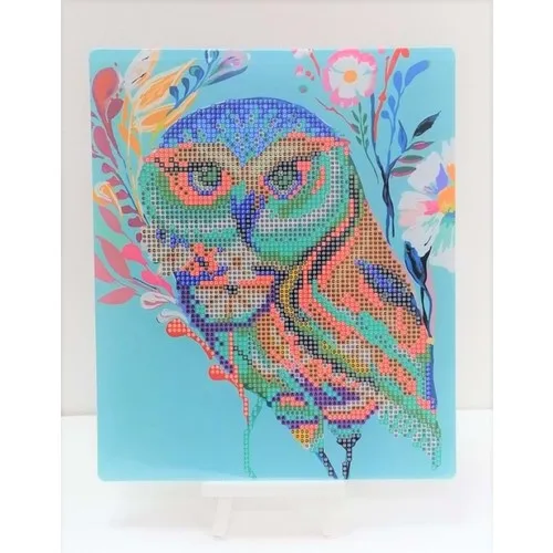 Hobigun Diamond Mosaic Table Diamond Painting Kit Puzzle-Mysterious Owl