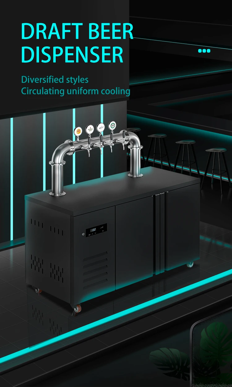 bar Stainless Steel Beer Dispenser Machine Cooler Tap Draft Beer Tower