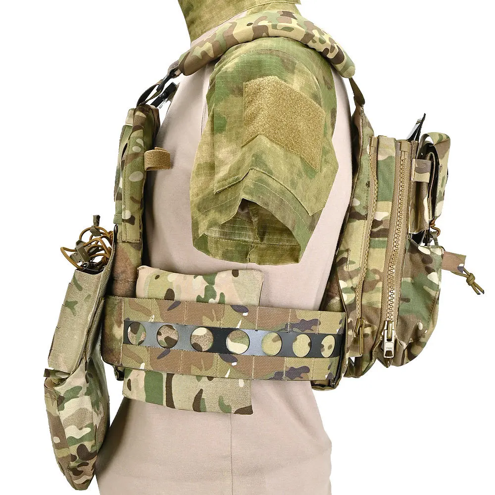 Airsoft V5 FCPC Tactical Vest Ferro Style MOLLE Plate Carrier Modular Setup Sub Drop Bag Hydration Water Back Panel Banger Pouch