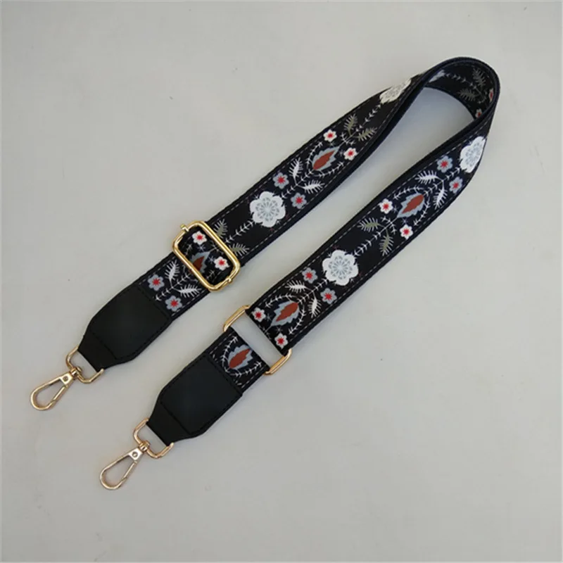 Fashion Bag Parts Accessories Strap Bags Fabric Chain Wide Backpack Black Handle Crossbody Canvas Replacement Shoulder Bag Strap