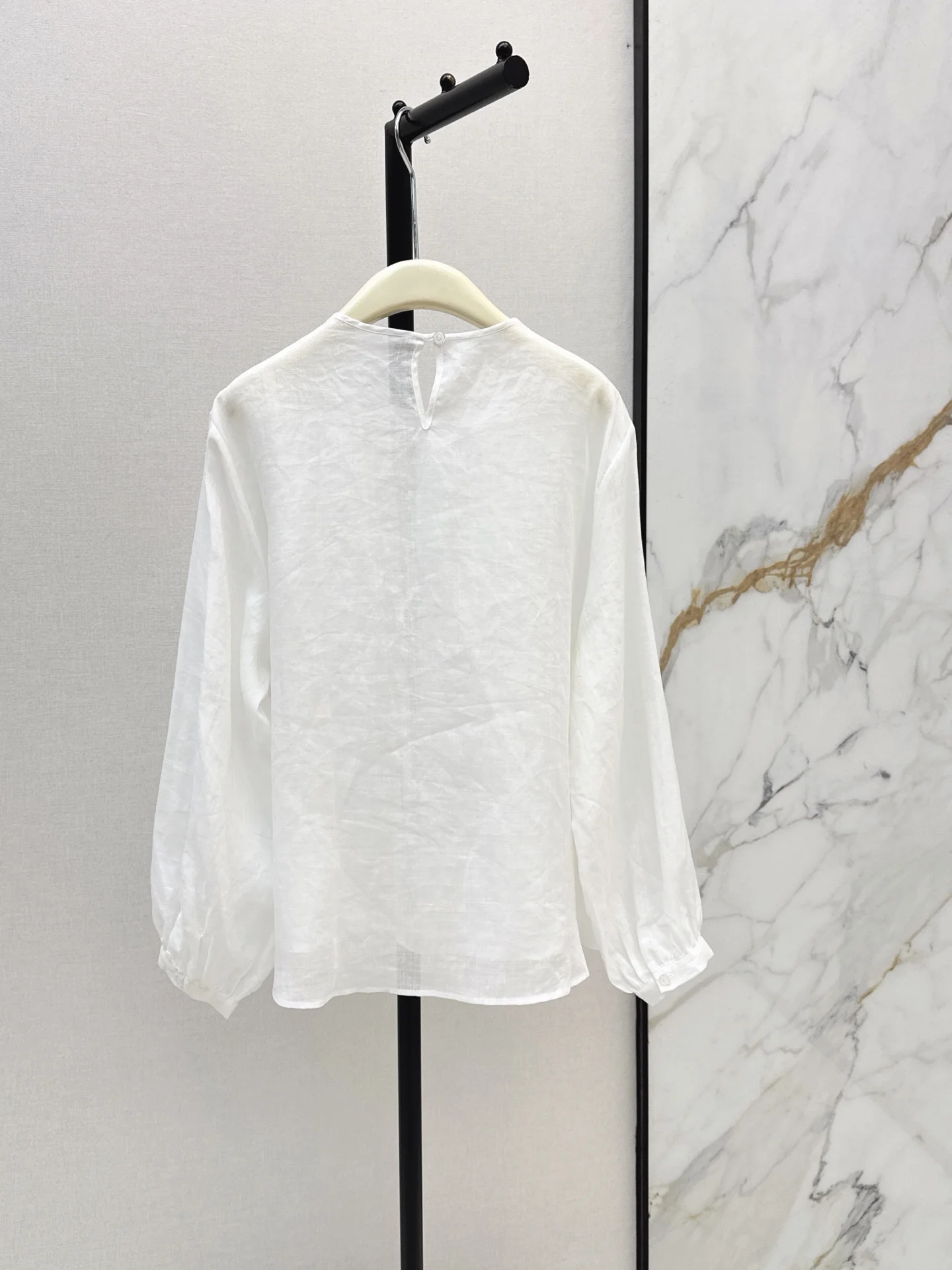 2026 Early Autumn Latest Ramie Embroidered Long Sleeve Shirt