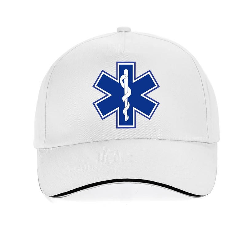 Star of Life Print Hat, EMT Paramedic Emergency Medicine Baseball Cap, Suporte médico profissional chapéus