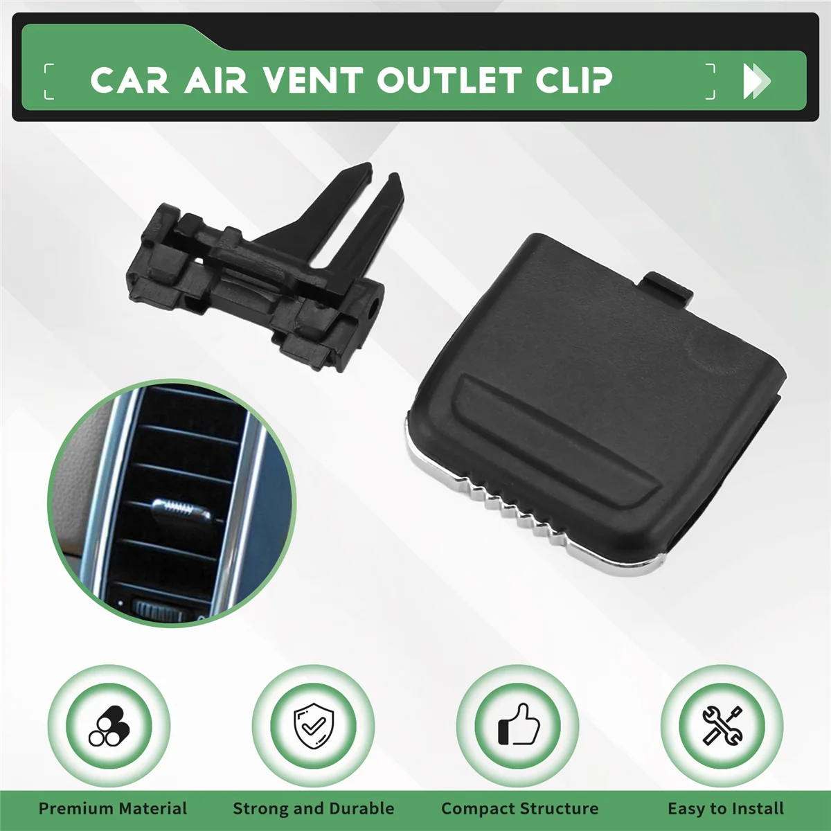 Front A/C Air Vent Outlet Tab Clip Repair Kit for Porsche Cayenne 2011-2016 Car