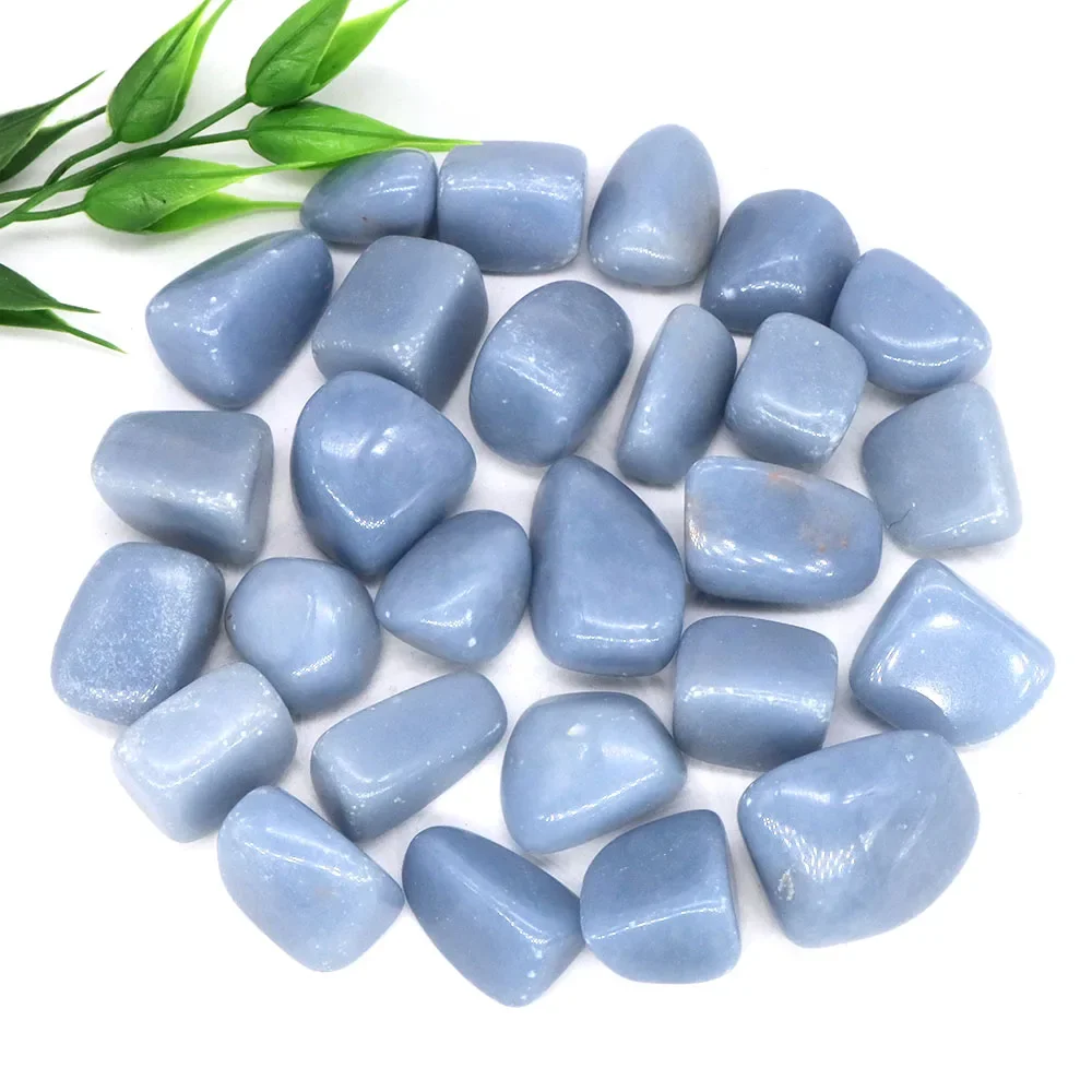 رقائق أنجليت 3-12 مم، رقائق أنجليت هبط، رقائق أحجار أنجليت الطبيعية شبه هبط، كريستالات صغيرة مطحونة، غير محفورة