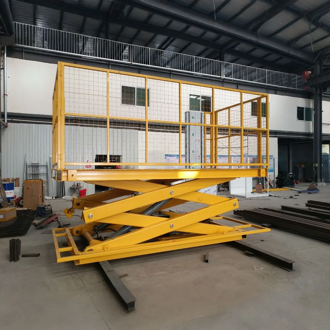 Fixed Small Electric Automatic Elevator Household Factory Warehouse Hydraulic Freight Elevator Scissor Lifting Platform