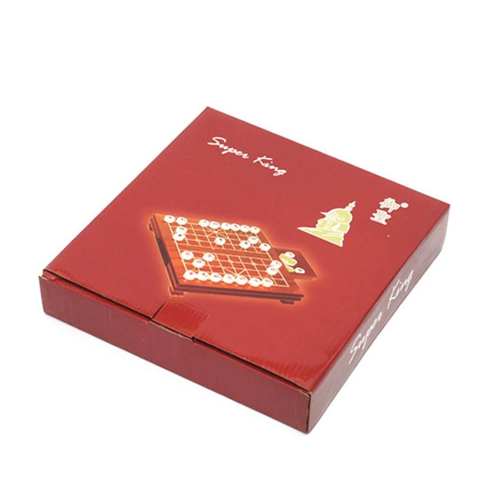 Set di scacchi cinesi di lusso, Xiang Qi cinese, scacchiera in scatola di legno con cassetto Pezzi di agata Gioco di scacchi Xiangqi, gioco di puzzle