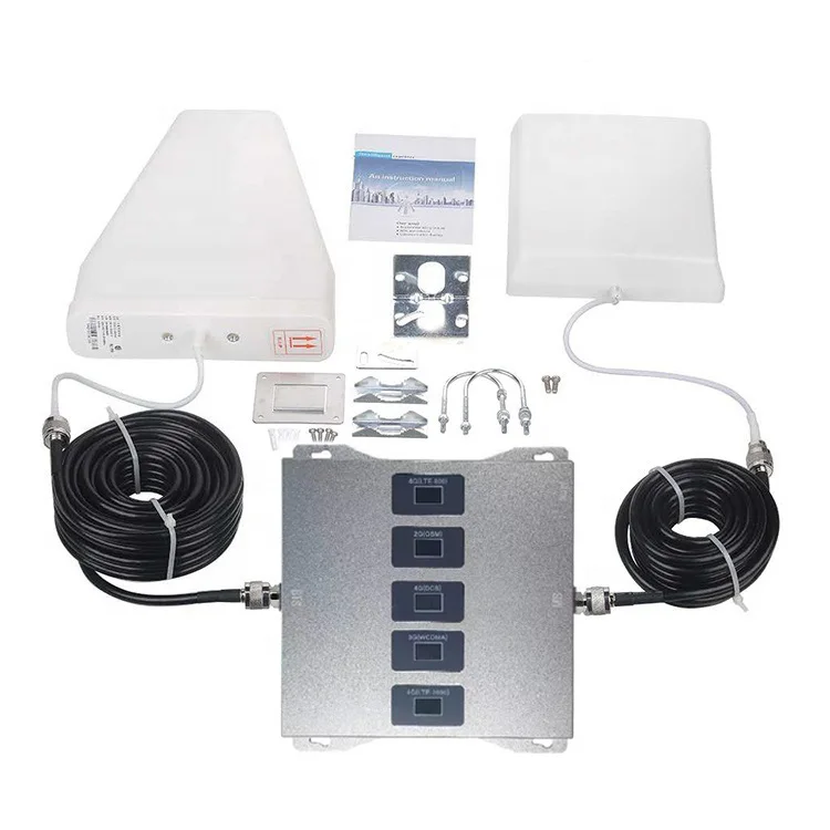 

Signal Booster 2G 3G 4G LTE Cellular Signal Amplifier 800 900 1800 2100 Mobile Repeater Set