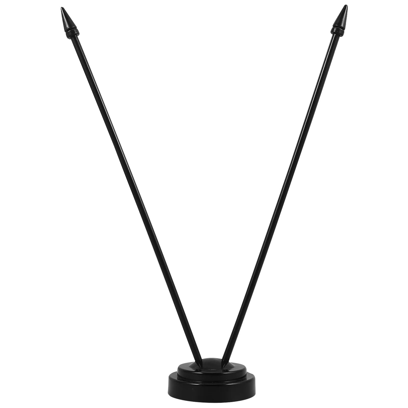 Mini Flag Holder Pole Holders for Small Flags Desk with Stick Black Plastic Office