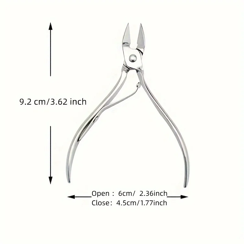 Cortacutículas de Acero Inoxidable Duradero para Manicura y Pedicura, Removedor de Piel Muerta 4