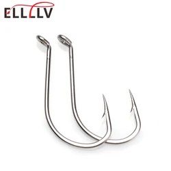 Ellllv Stainless Steel Octopus Hook Saltwater Fish Hooks Sea Fishing Terminal Tackle 1/0 2/0 4/0 6/0 8/0 10/0