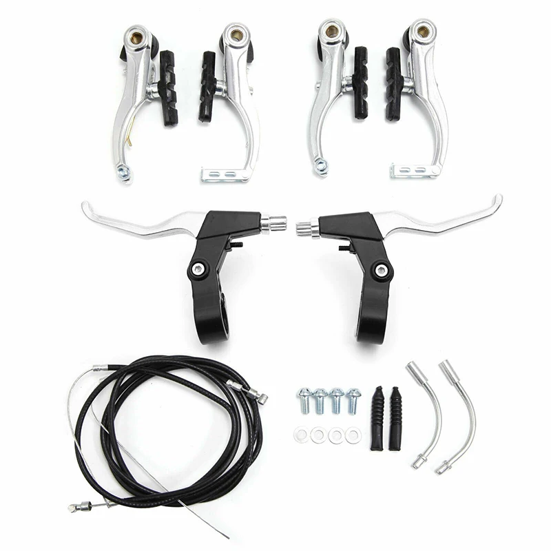 

Aluminum Alloy V-Type Bike Brake Set bike mtb accessories 22.2mm Handlebar System Replacement Brake Lever Handle
