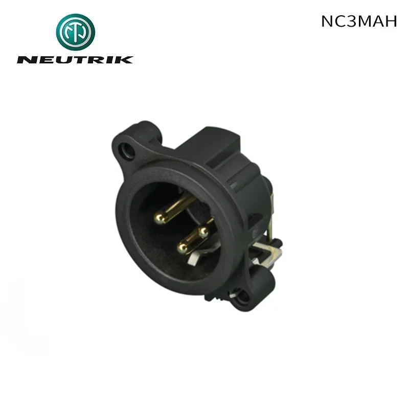 NEUTRIK NC3MAH 3 pole male XLR receptacle Power amplifier circuit board horizontal PCB cannon Socket