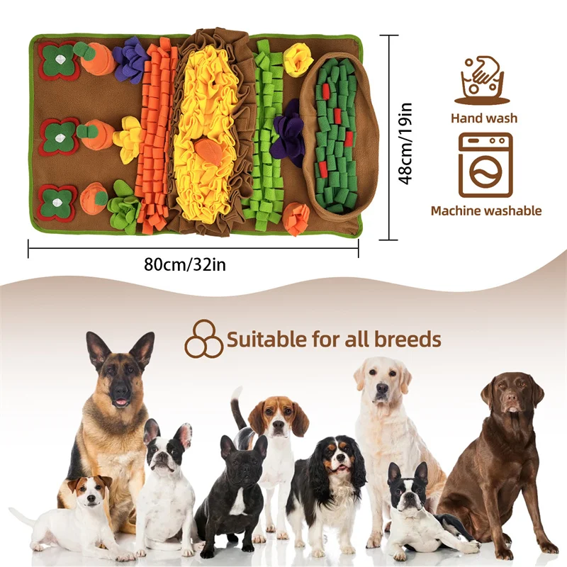 Pet Snuffle Feeding Mat for Large Medium Dog Sniffing Training Game Blanket Puppy Stress Relief Bite Resistant Slow Food Mats