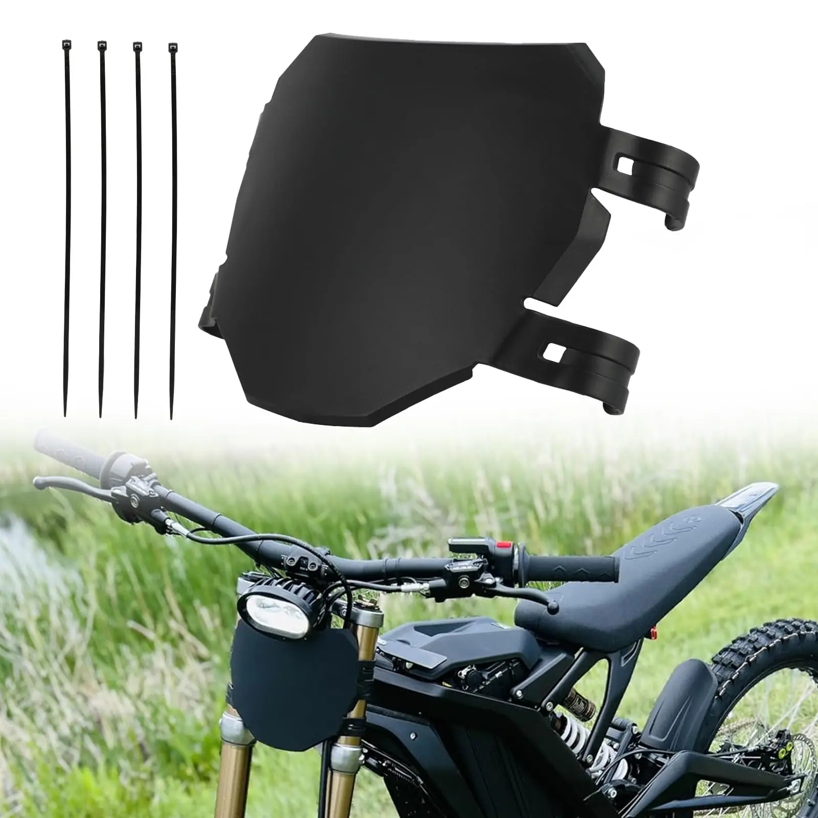 Universal Motorcycle Front Number Plate Front License Plate For Surron Light Bee X/L1e Talaria Mx4 Sx Crf Yzf E-Bike Motocross