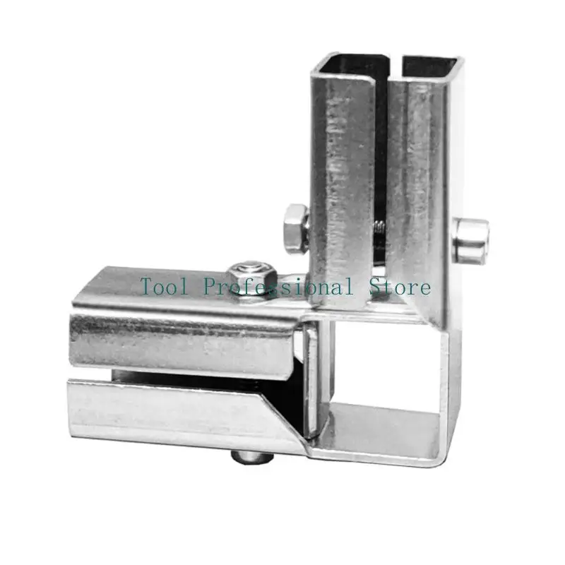57QF Square Pipe Fixed Joint Storage Rack Connector 3 Way Elbow Pipe Fitting for Fence Rail and Industrial Shelf Construction