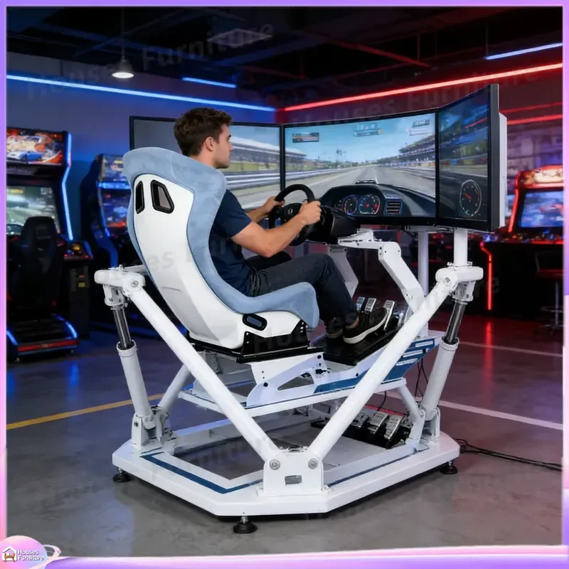 210 VR Racing Simulator Seat Virtual Reality Motion Platform 9D VR Game Indoor Amusement Park Equipment Arcade Gaming