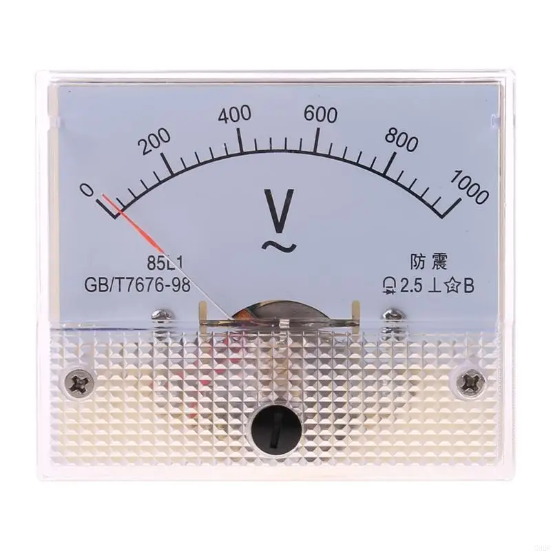 G92C Professional Pointer Voltmeter 2.5 Accuracy Panel Analog Gauge Meter AC0-1000V Suitable for Industrial