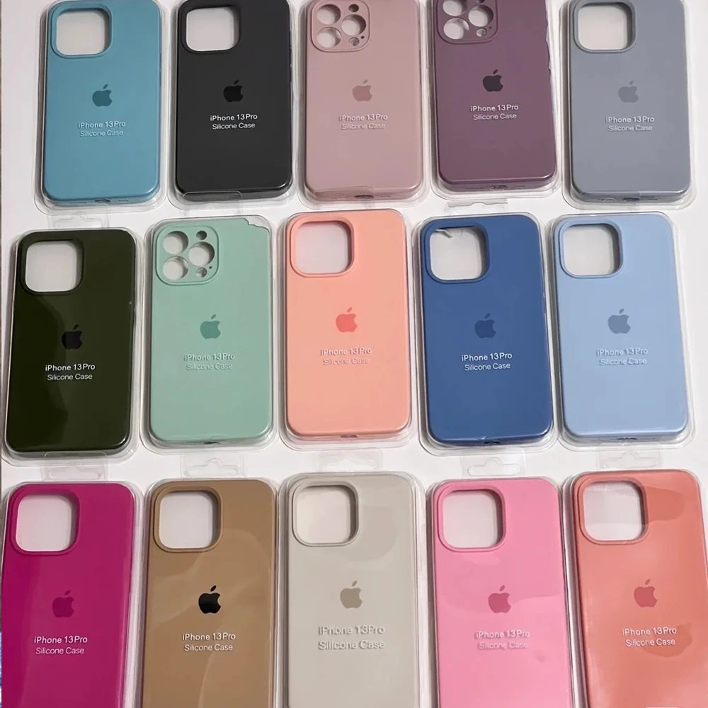 for iPhone 17 16 Pro Max Liquid Silicone Logo Phone Case For Apple 16 13 12 15 17 Pro Max 14 17Pro 11 Cover Soft Cases with Box view 2