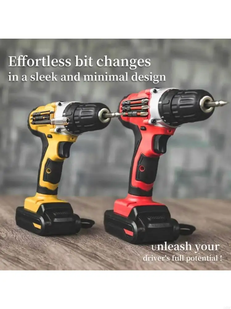

2Pcs Drill Bit Holders Organizers for Impacts Driver Adhesive Mount Heavy dutys Compatibility for Most Power Tool