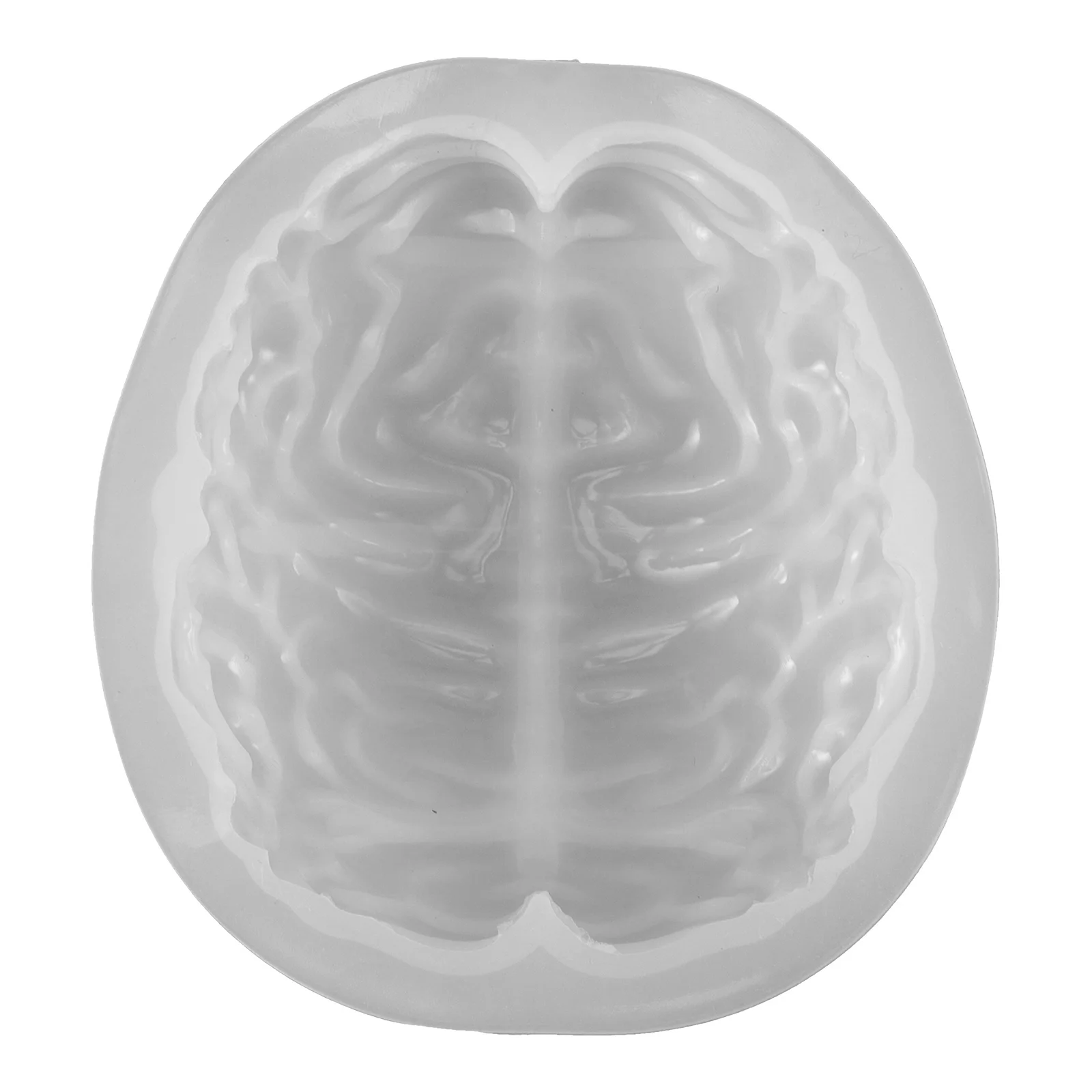 

Halloween Silicone Mold Human Brain Shape Scary Brain Mold Flexible Reusable for Making DIY Silicone Molds