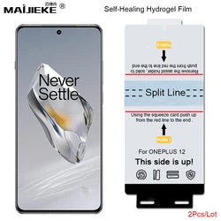 2 Pack Self Healing Front Hydrogel Film for Oneplus 12 12R 11 11R 10 9 ACE 3 2 Pro Nord 4 CE4 Screen Protector Case Friendly