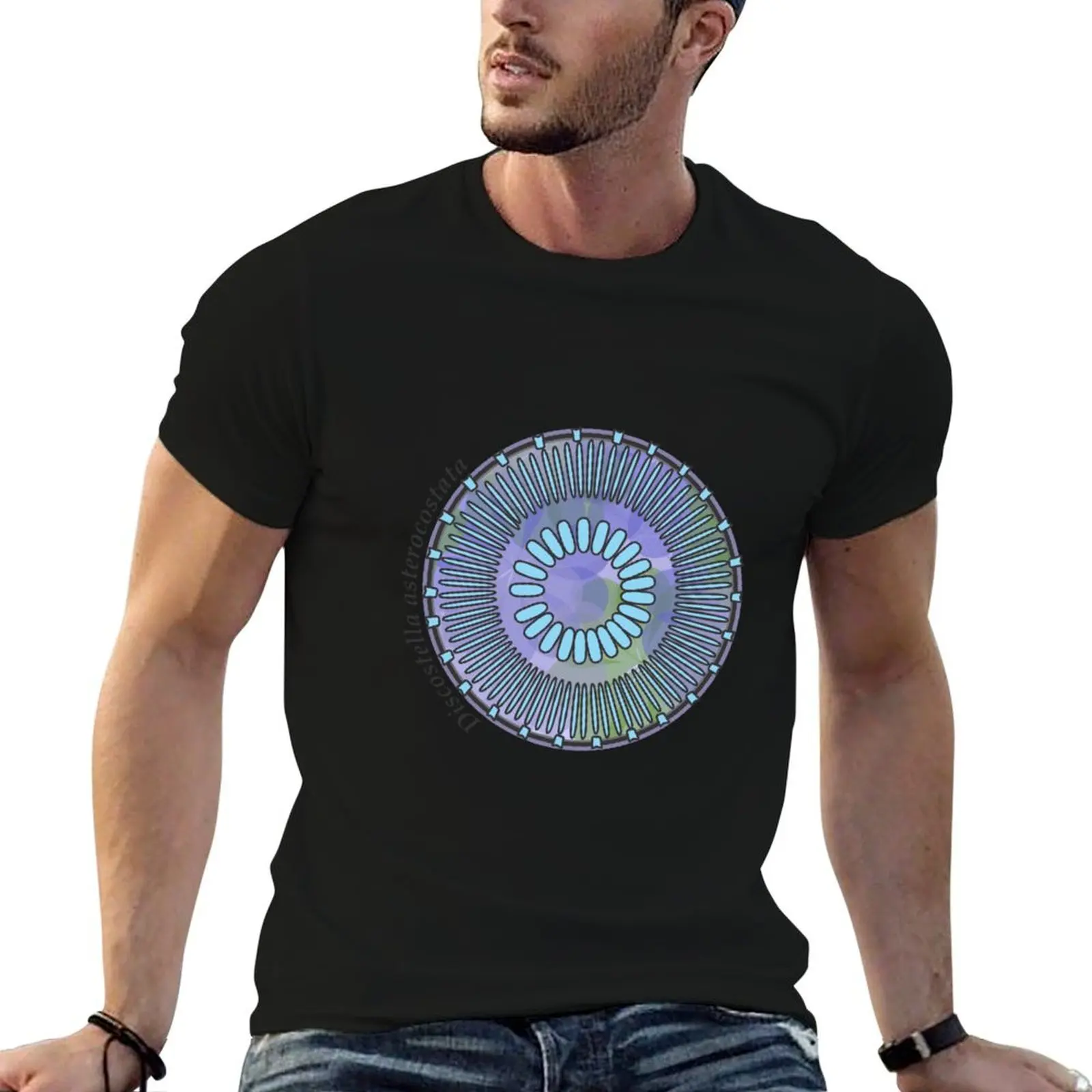 Diatom - Discostella asterocostata (scientific) T-Shirt korean fashion man clothes T-shirt men